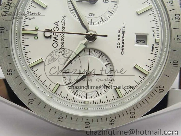 0429 Speedmaster ’57 Co-Axial OMF 1:1 Best Edition White Dial Silver Markers A9300 (Free Leather Strap) Efficient 8133